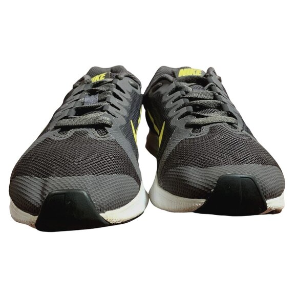 Nike Downshifter 8 Sneakers Youth 4.5 Gray Neon Swoosh Running Shoes 922853-008 - Picture 2 of 14